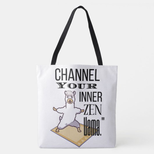 LAMA-QUOTESTIJL TOTE BAG (Voorkant)