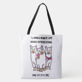 LAMA-QUOTESTIJL TOTE BAG (Voorkant)