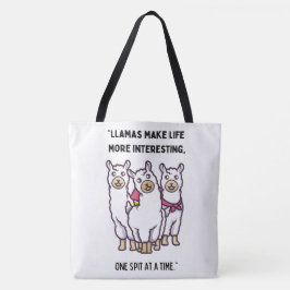 LAMA-QUOTESTIJL TOTE BAG