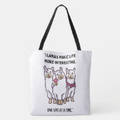 LAMA-QUOTESTIJL TOTE BAG (Achterkant)