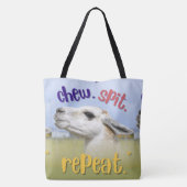 LAMA-QUOTESTIJL TOTE BAG (Achterkant)