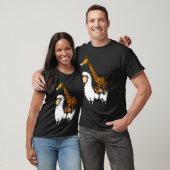 Lama rijdende giraffe t-shirt (Unisex)