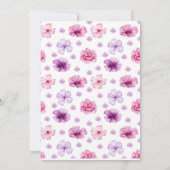 Lama Safari Animals Baby shower Uitnodiging (Achterkant)