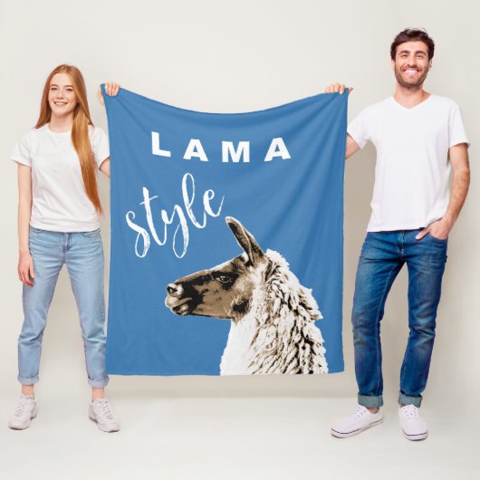 Lama Style Fleece Deken (In situ)
