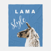 Lama Style Fleece Deken (Voorkant)
