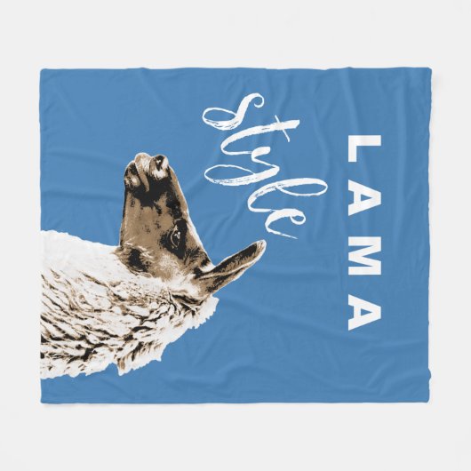 Lama Style Fleece Deken (Voorkant (Horizontaal))