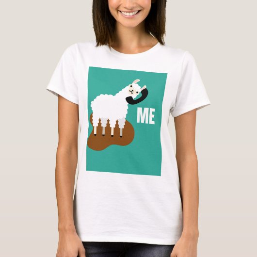 lama t-shirt (Voorkant)