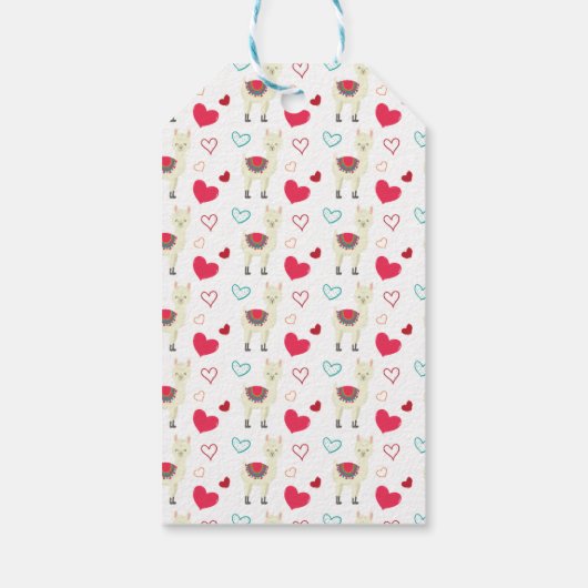 Lama Valentijnsdag Label Cadeaulabel (Achterkant)