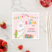 Lama verjaardagspapier servetten Alpaca Fiesta Cac (Insitu)