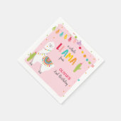 Lama verjaardagspapier servetten Alpaca Fiesta Cac (Hoek)