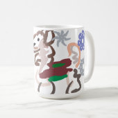 Lama winterpret koffiemok (Voorkant rechts)