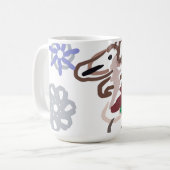 Lama winterpret koffiemok (Voorkant links)