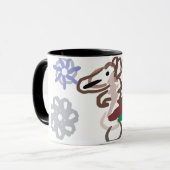 Lama winterpret mok (Voorkant links)