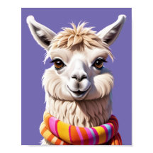 Lama Wrapped in Warmth: Scarf Edition