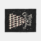 Lama Xmas Tree Llamas Kerstboom Tanktop 1 Fleece Deken (Voorkant (Horizontaal))