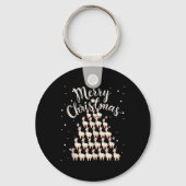 Lama Xmas Tree Llamas Kerstboom Tanktop 1 Sleutelhanger (Voorkant)