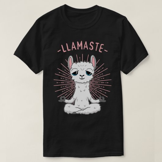 Lama Yoga Namaste T-shirt Pilates Yoga Alpaka Love (Design voorkant)