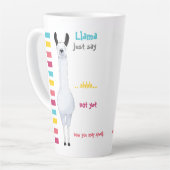 Lama zegt gewoon.. Ssst... Funny Latte Mok (Linkerhoek)