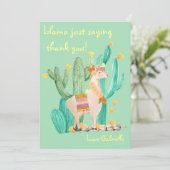 Lama zegt simpelweg dank je wel - Llama kaart met  (Staand voorkant)