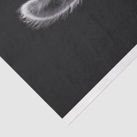 Lama zwart-wit portret decoupage tissuepapier (Detail)