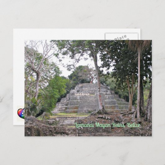 Lamanai Mayan Ruins Belize Briefkaart (Voorkant / Achterkant)