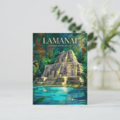Lamanai Mayaruïnes Belize Briefkaart (Staand voorkant)