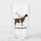 LaMancha Dairy Goat Glas (Voorkant)