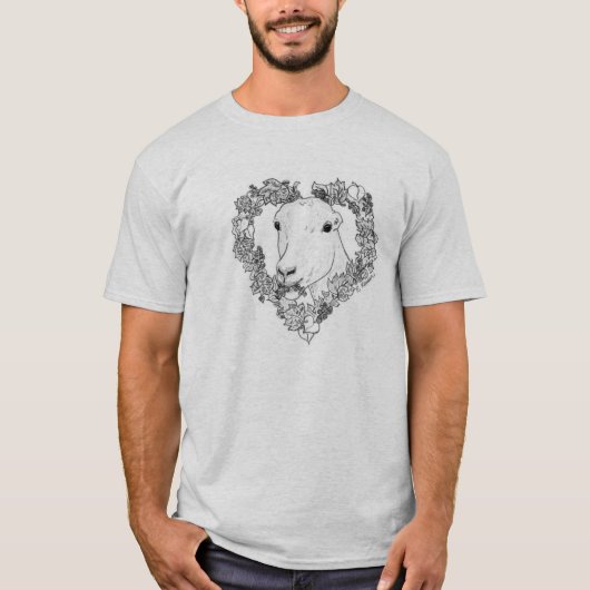 LaMancha Head in Heart (volledige verspreiding) T-shirt (Voorkant)