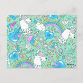 lamapatroon 2 briefkaart (Achterkant)