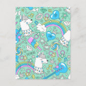 lamapatroon 2 briefkaart (Voorkant)