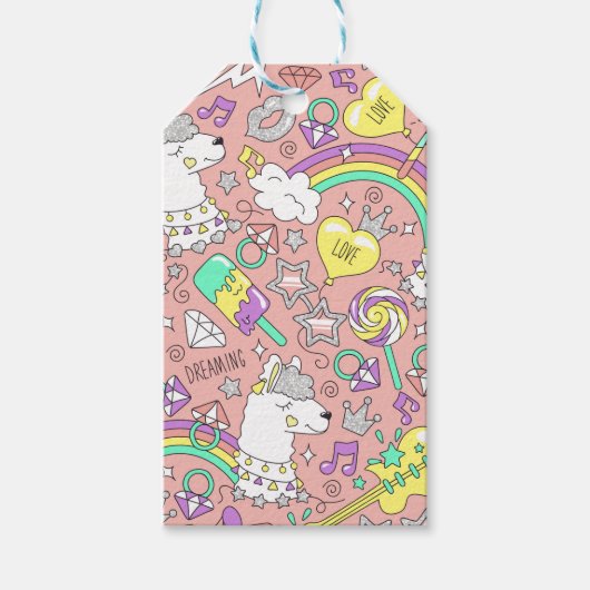 lamapatroon 3 cadeaulabel (Voorkant)