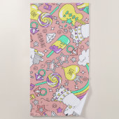 lamapatroon 3 strandlaken (Voorkant)