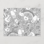 lamapatroon 4 briefkaart (Achterkant)