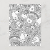 lamapatroon 4 briefkaart (Voorkant)