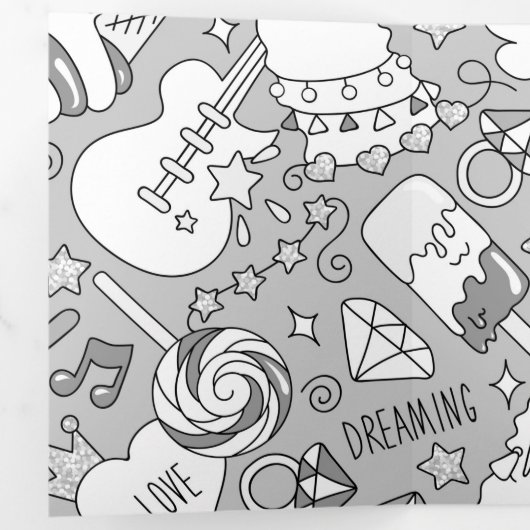 lamapatroon 4 drieluik wenskaart (Binnenzijde eerst)