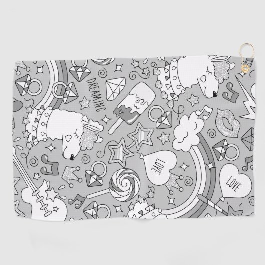 lamapatroon 4 golfhanddoek (Horizontaal)