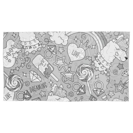 lamapatroon 4 kussensloop (Voorkant)