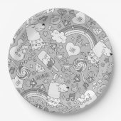 lamapatroon 4 papieren bordje (Voorkant)