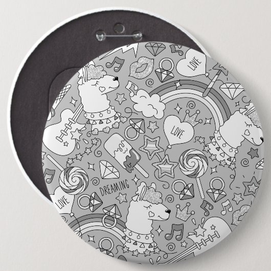 lamapatroon 4 ronde button 6,0 cm (Voorkant /achterkant)