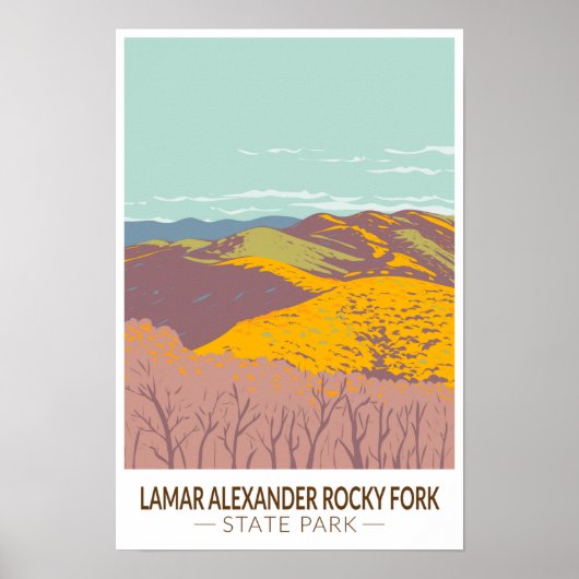 Lamar Alexander Rocky Fork State Park Tennessee  Poster (Voorkant)