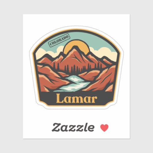 Lamar, Colorado Sticker (Vel)