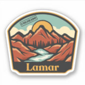 Lamar, Colorado Sticker (Voorkant)