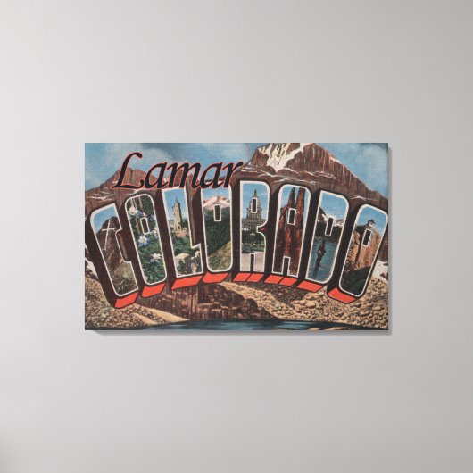 Lamar, ColoradoLarge Letter ScenesLamar, CO Canvas Afdruk (Voorkant)