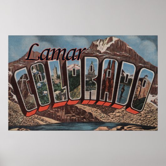 Lamar, ColoradoLarge Letter ScenesLamar, CO Poster (Voorkant)