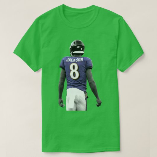 Lamar Jackson uitgesneden T-shirt (Design voorkant)