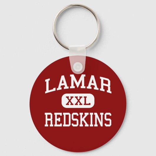 Lamar - Redskins - High School - Houston Texas Sleutelhanger (Voorkant)