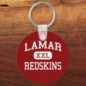 Lamar - Redskins - High School - Houston Texas Sleutelhanger (Voorkant)