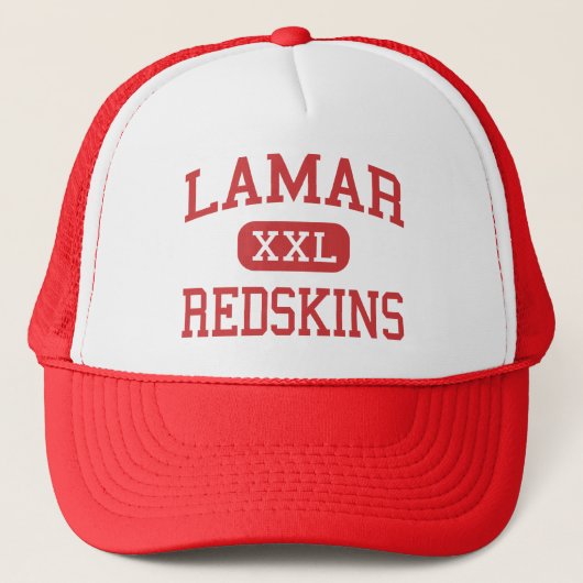 Lamar - Redskins - High School - Houston Texas Trucker Pet (Voorkant)