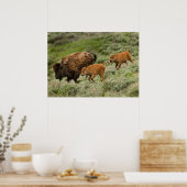 Lamar Valley Mini Stampede Poster (Keuken)