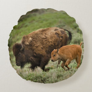 Lamar Valley Mini Stampede Rond Kussen
